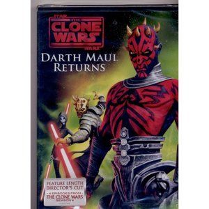 STAR WARS CLONE WARS DARTH MAUL RETURNS DVD, Director's Cut! 4 Eps from Season 4